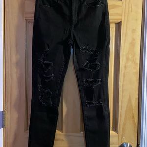 american eagle black jeggings